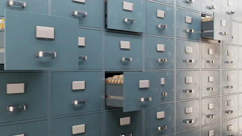 File cabinet search concept Stock Footage 170753056