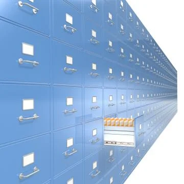 File Cabinets. Stock Illustration
