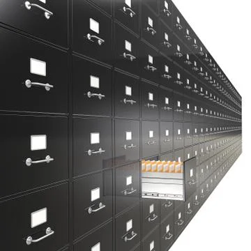 File Cabinets. Stock-Illustration