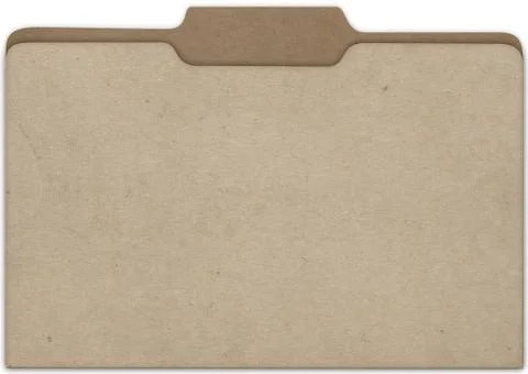 File cardboard front Stock Illustration