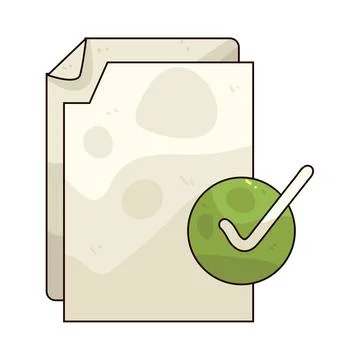 File Check illustration Stock-Illustration