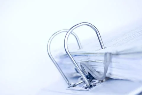 File close up with papers Foto stock