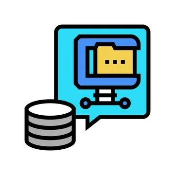 File compression digital processing color icon vector illustration Stock Illustration