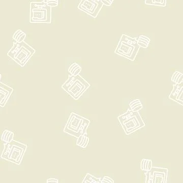 File compression digital processing line seamless pattern Stock Illustration