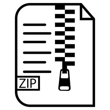 File compressor icon. Compress document sign. Compress file size symbol. Stock Illustration