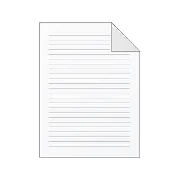 File computer document icon isolated on white background Illustrazione stock