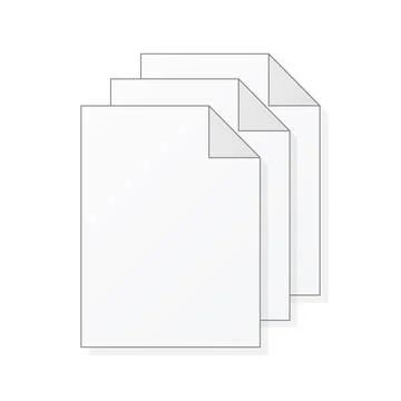 File computer document icon isolated on white background Stock Illustration