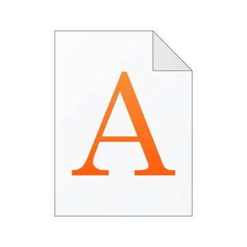 File computer document icon isolated on white background Stock Illustration