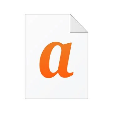 File computer document icon isolated on white background Illustrazione stock