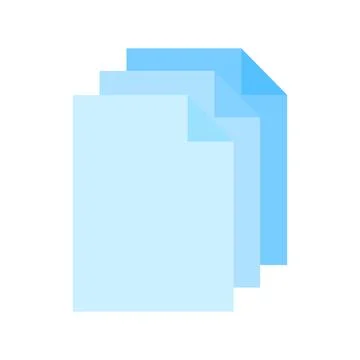 File computer document icon isolated on white background Stock Illustration