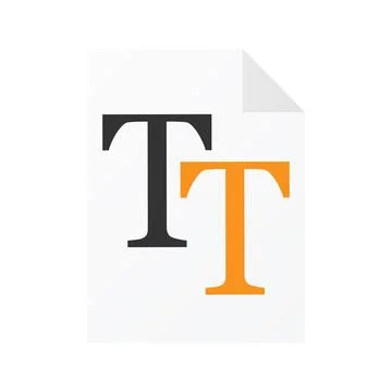 File computer document icon isolated on white background Illustrazione stock