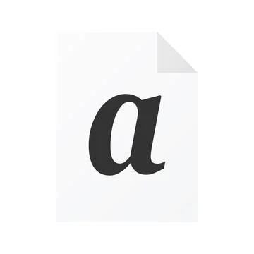 File computer document icon isolated on white background Illustrazione stock