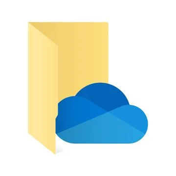 File computer folder with cloud icon Cloud storage Stock Illustration