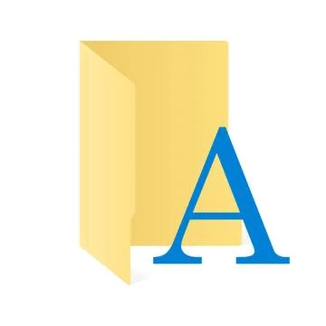 File computer folder icon isolated on white background Stock Illustration