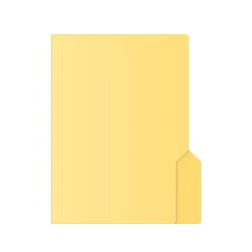 File computer folder icon isolated on white background Stock Illustration