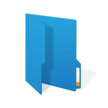 File computer folder icon isolated on white background Stock Illustration