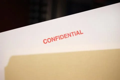 File with confidential documents Photos