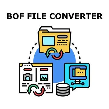 File converter exchanging digital document formats イラスト素材