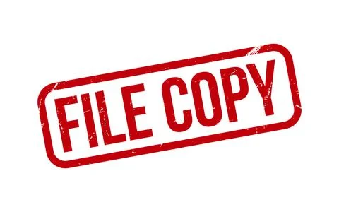 File Copy Rubber Stamp Seal Vector Stock Illustration