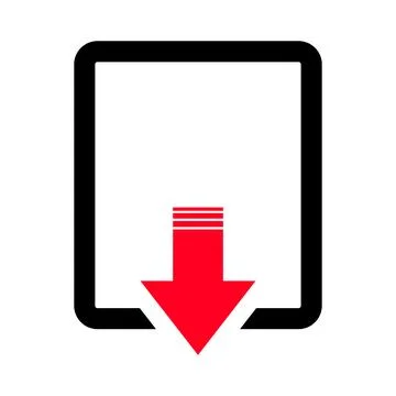 File data download icon. Digital data. Vector. Stock Illustration
