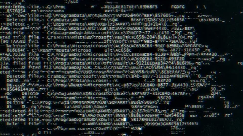 File Deletion Process Video stock 71815141