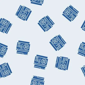 File deny glyph seamless pattern Stock Illustration