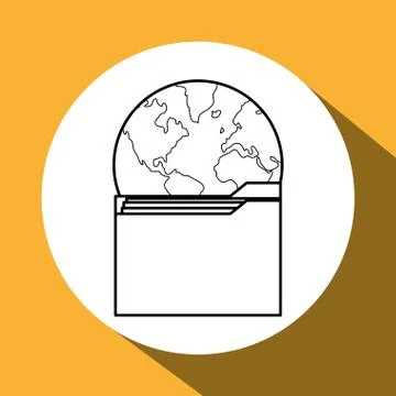 File design. Media icon. Flat illustration, vector graphic Stock Illustration