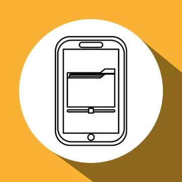 File design. Media icon. Flat illustration, vector graphic Illustrazione stock