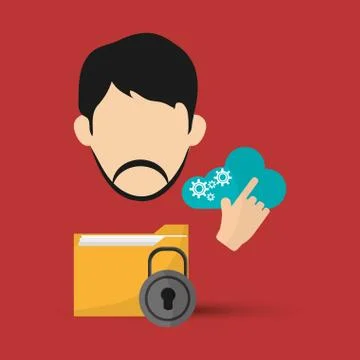 File design. Online concept. Isolated illustration, editable vector Illustrazione stock
