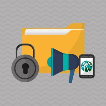 File design. Online concept. Isolated illustration, editable vector Illustrazione stock