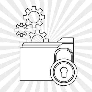 File design. Online concept. Isolated illustration, editable vector Illustrazione stock
