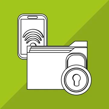 File design. Online concept. Isolated illustration, editable vector Illustrazione stock