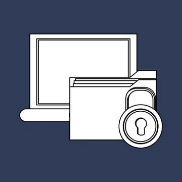 File design. Online concept. Isolated illustration, editable vector Stockillustratie