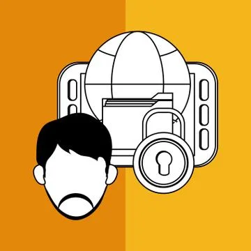 File design. Online concept. Isolated illustration, editable vector Illustrazione stock