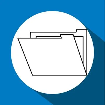 File design. security icon. Isolated illustration , vector Illustrazione stock