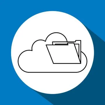 File design. security icon. Isolated illustration , vector Illustrazione stock