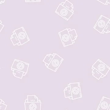 File didn't save in online folder line seamless pattern イラスト素材