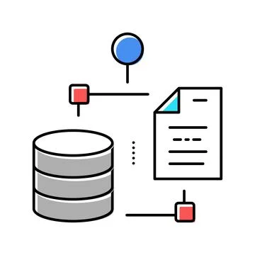 File digital processing color icon vector illustration イラスト素材