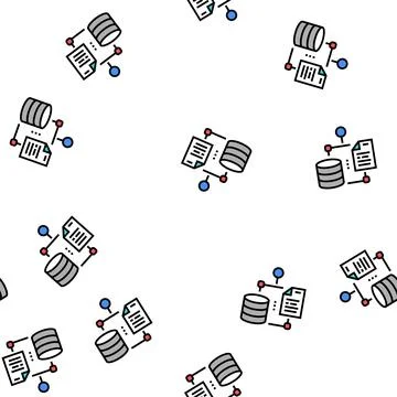 File digital processing vector seamless pattern イラスト素材