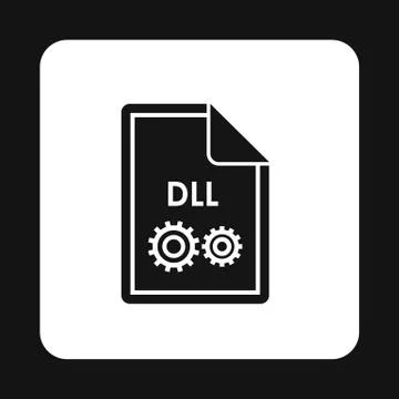 File DLL icon, simple style イラスト素材