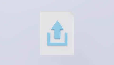File document download icon, paper with a download icon, cloud computing Stock Illustration