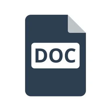 File document icon on white background. 스톡 일러스트