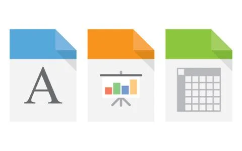 File document icons. Stock Illustration