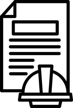 File Document Line Icon Design Stock Illustration