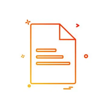 File document office icon vector design Ilustración de archivo