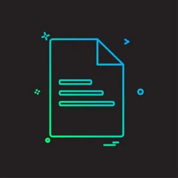 File document office icon vector design Ilustración de archivo