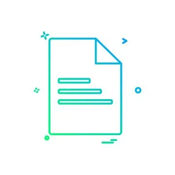 File document office icon vector design Ilustración de archivo