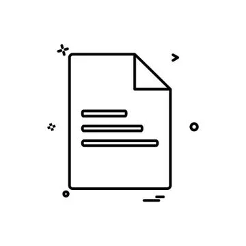 File document office icon vector design Ilustración de archivo