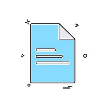 File document office icon vector design Ilustración de archivo