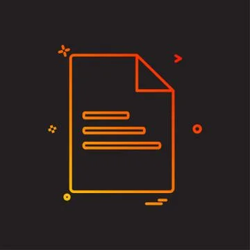 File document office icon vector design Ilustración de archivo